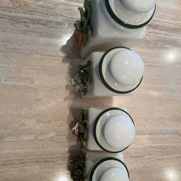 Eva Gordon Signed Canisters For Flower, Sugar etc - Picture 4 of 9